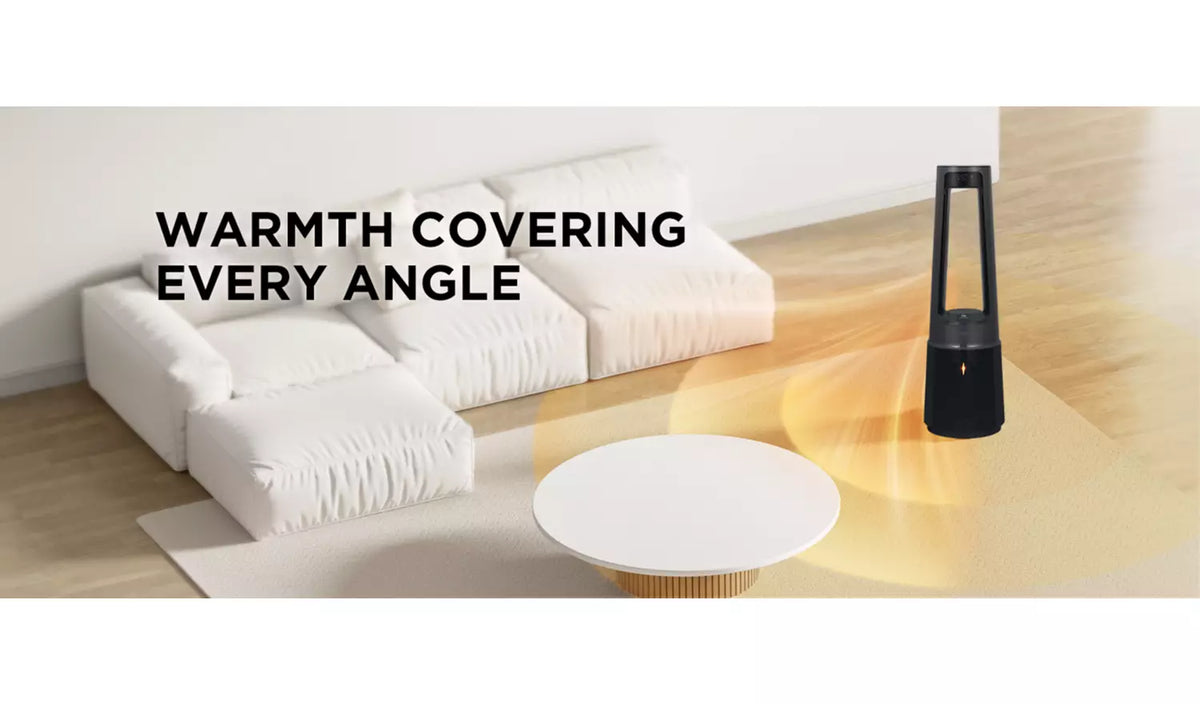 Bush Bladeless (Black) Cool, Purify & Heat Tower Fan - New