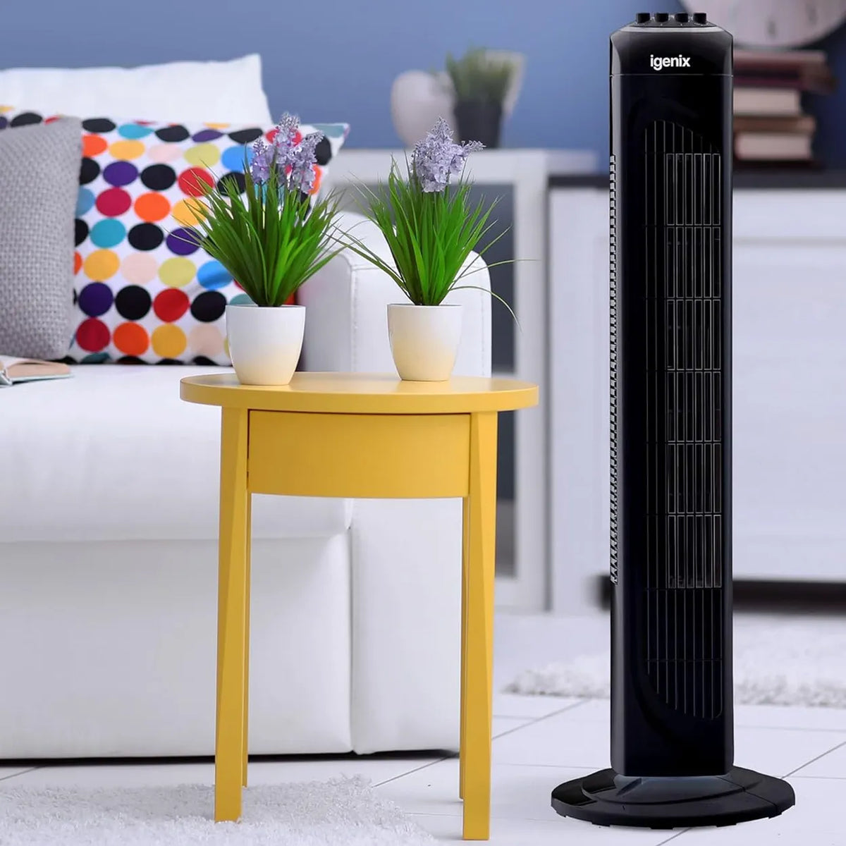 Igenix DF0030BL Black (3 Speeds) 30 Inch Oscillating Tower Fan image 6