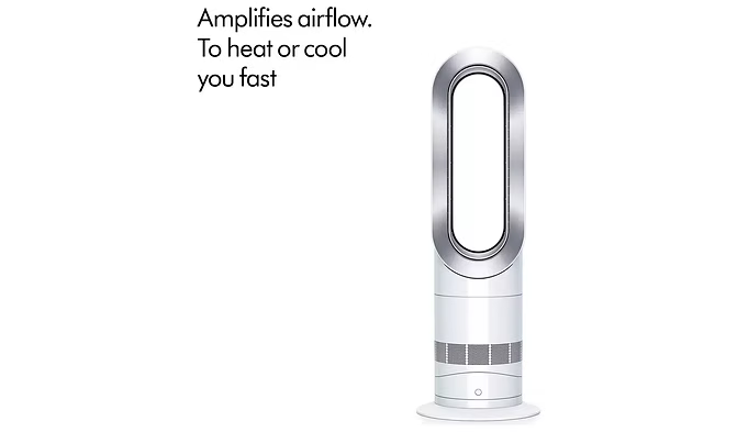 Dyson AM09 (White & Silver) Hot and Cool Fan Heater - New