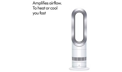 Dyson AM09 (White & Silver) Hot and Cool Fan Heater - New