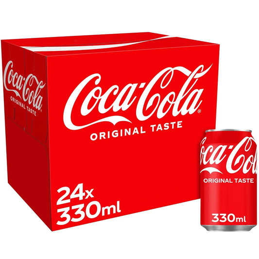 Coca-Cola (Original Taste) Cans 24 x 330ml image 0