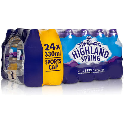 Highland Spring Still Spring Water (Sports cap) 24 x 330ml image 2