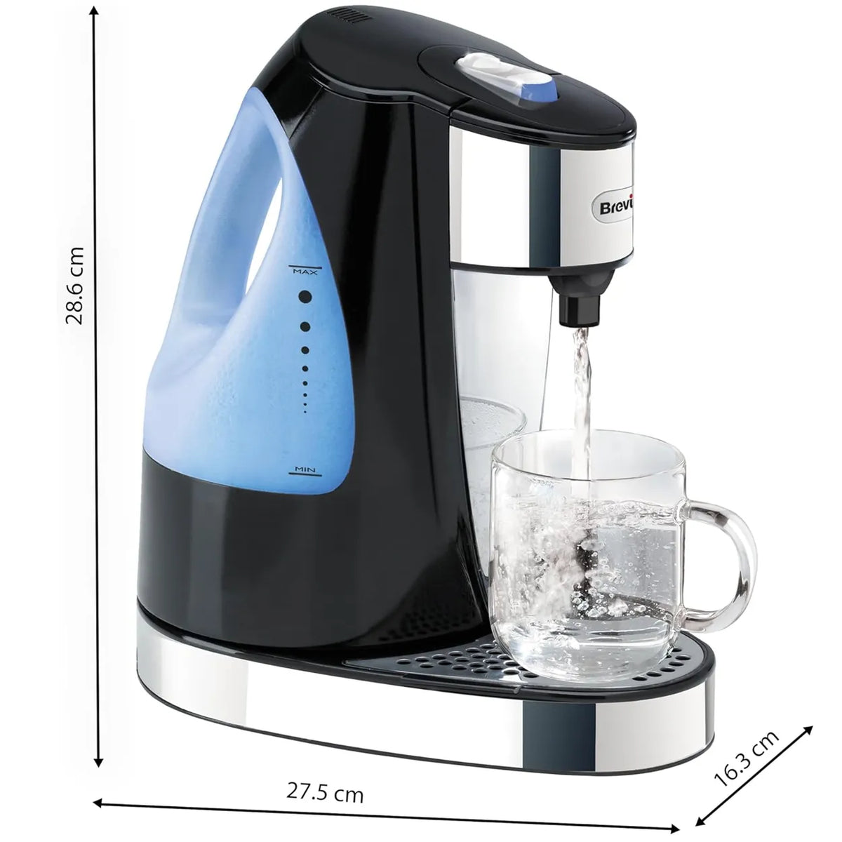 Breville (Black) VKJ142 HotCup Water Dispenser 3kW Fast Boil in Seconds image 1