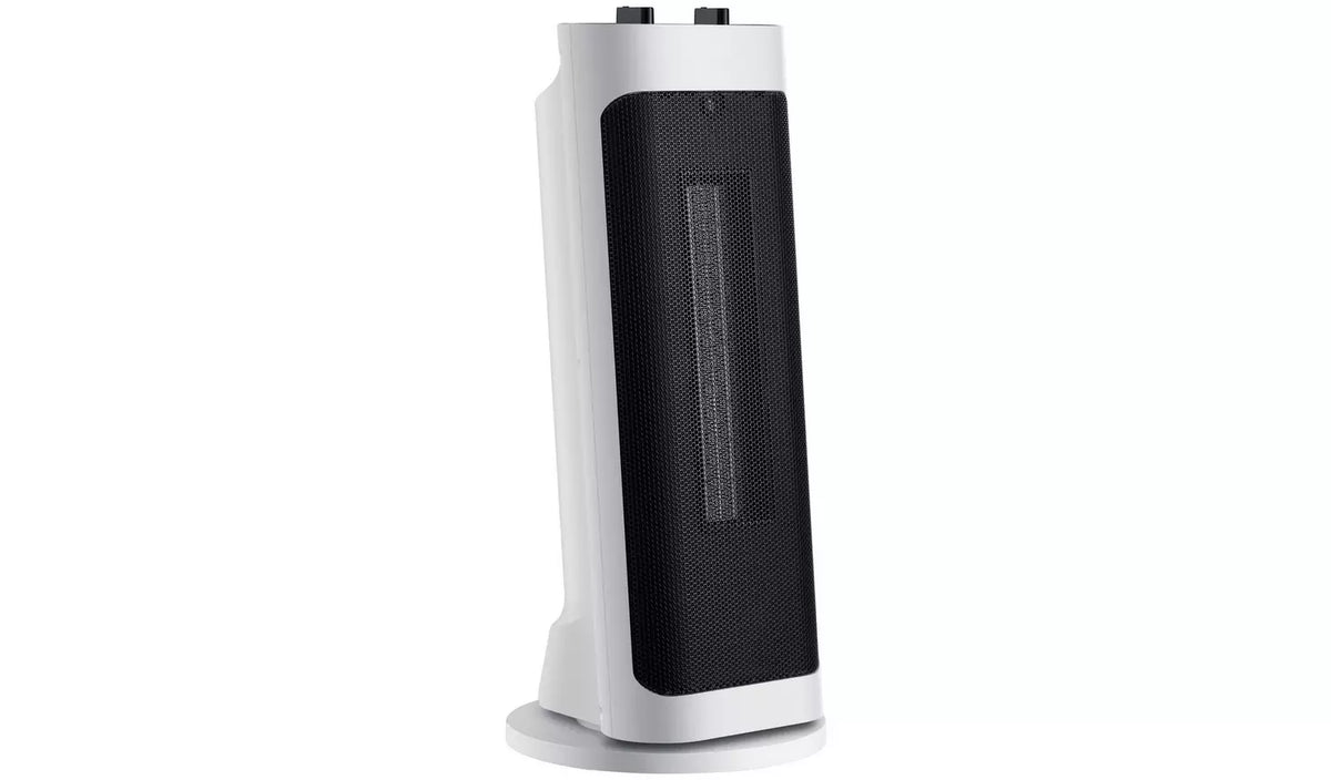 Bush 2kW (Black & White) Tower Fan Heater - New