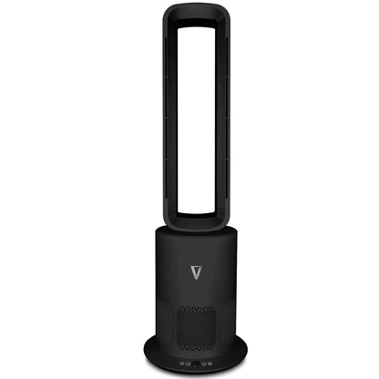 Vortex Air (Black) Cleanse Air Purifier Bladeless Oscillating Cooling & Heating - New