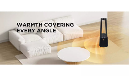 Bush Bladeless (Black) Cool, Purify & Heat Tower Fan - New